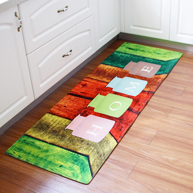 Printed floor bathroom kitchen mat