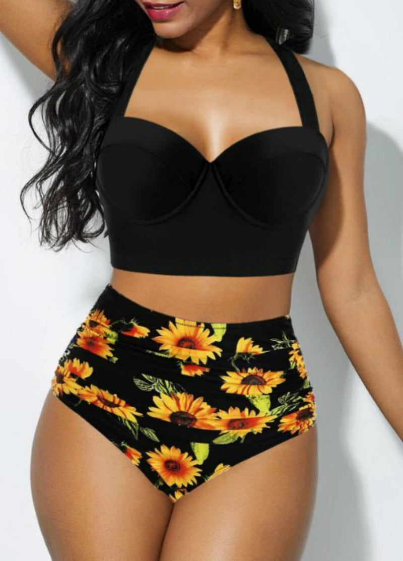 Sunflower High-waisted Bikini