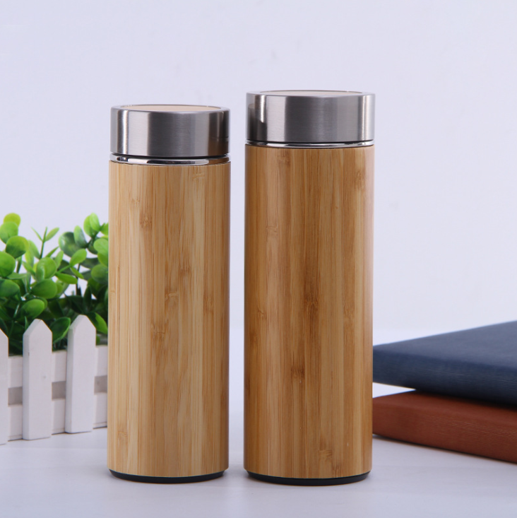 Stainless steel bamboo bottle