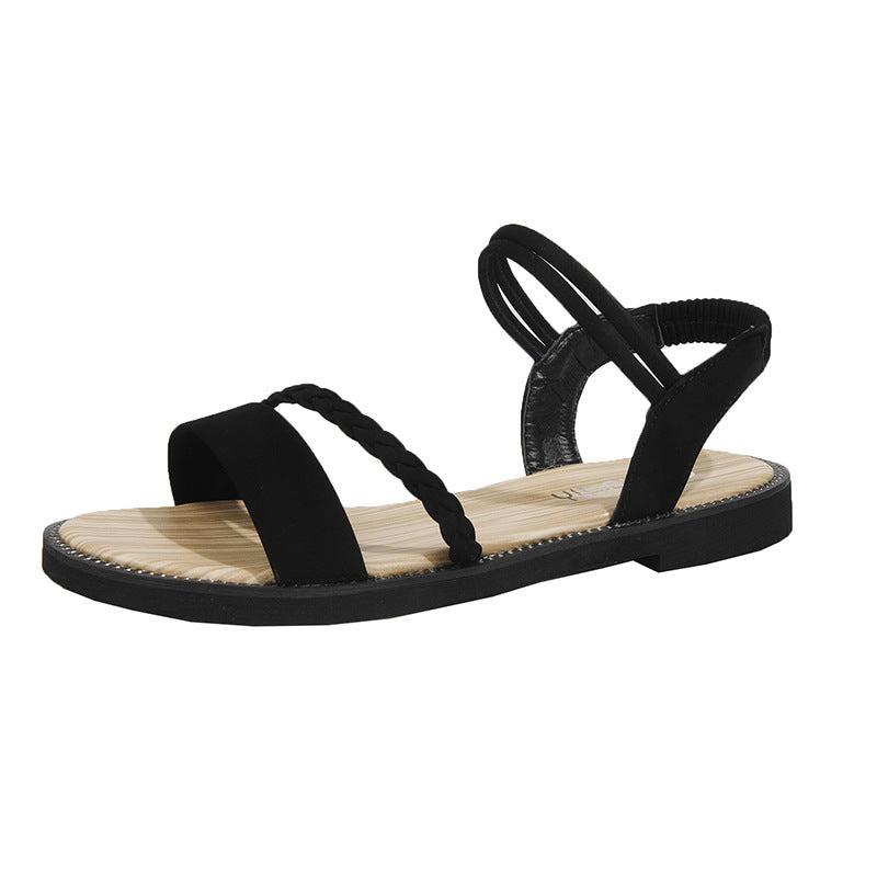 Corded Braid Casual Sandals