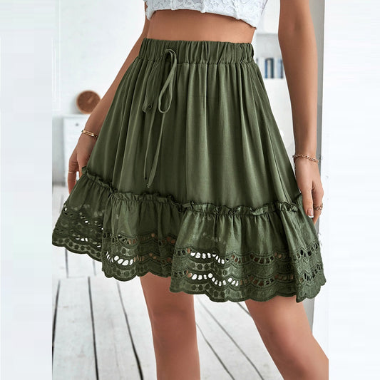 Women's Lace Patchwork Skirt