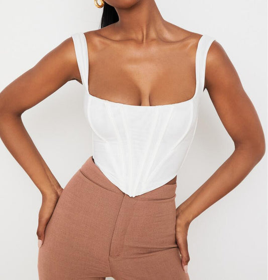 Wide Shoulder Pointed Tank