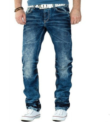 Casual Open-line Straight-leg jeans